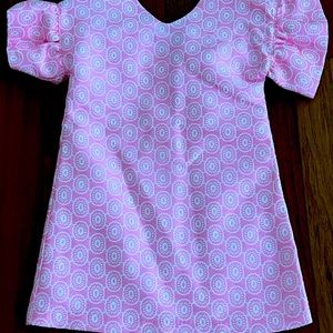 Hot Pink Janie and Jack geometric summer fun dress